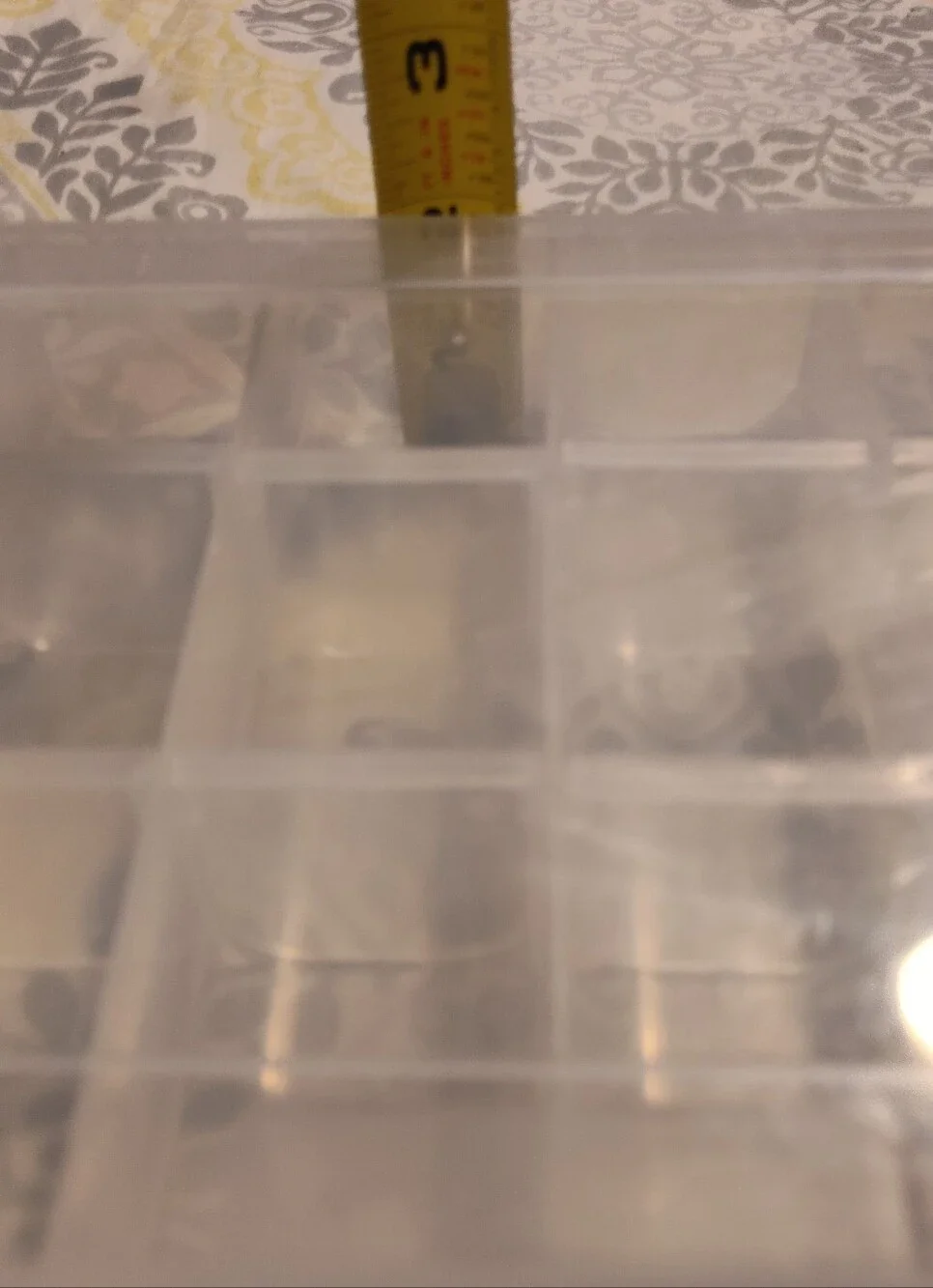 Bundle Of Clear Plastic Compartment Storage Box with Blue Latches - Organization